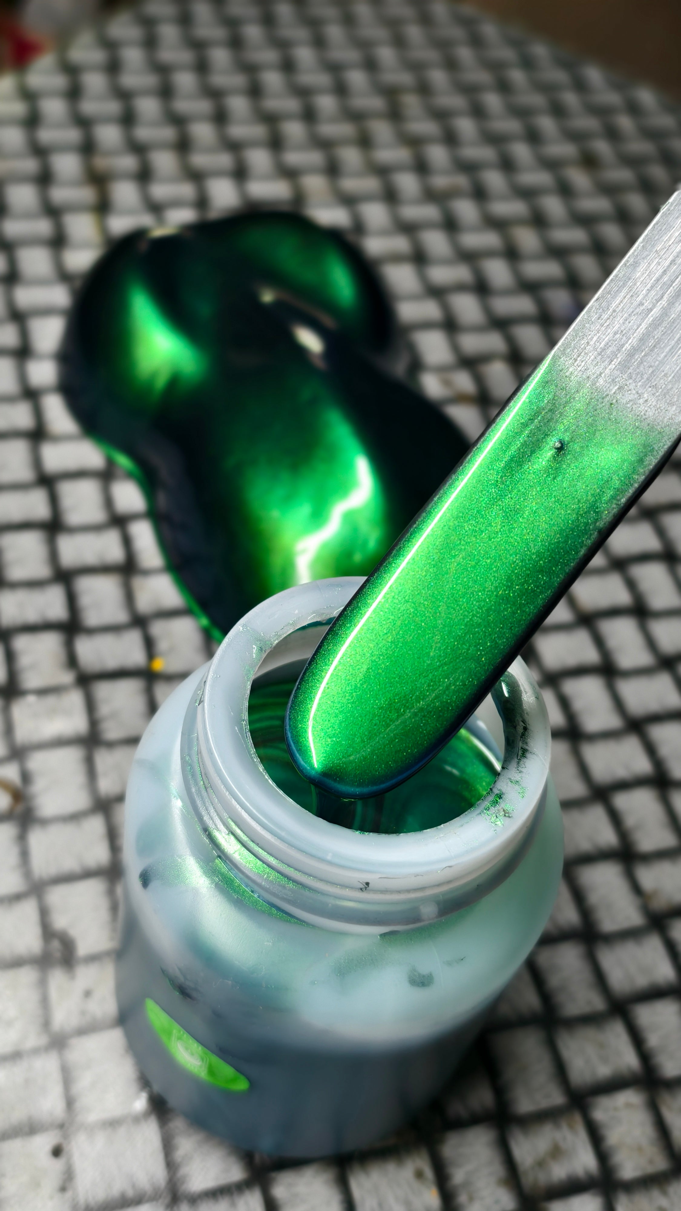 Golden green blue