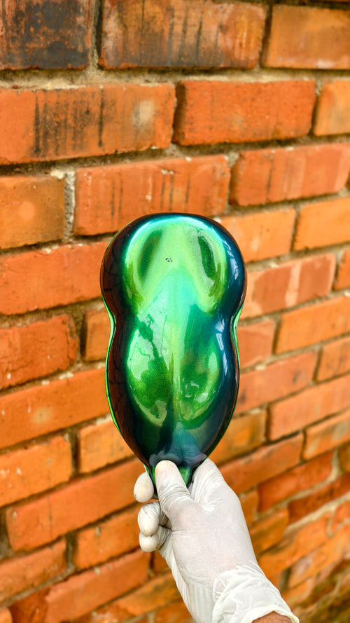 Golden green blue