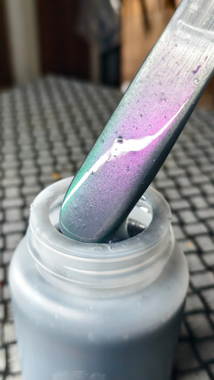 Purple to green shift